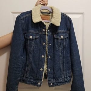 Levi's Womens Sherpa Lined Denim Jacket